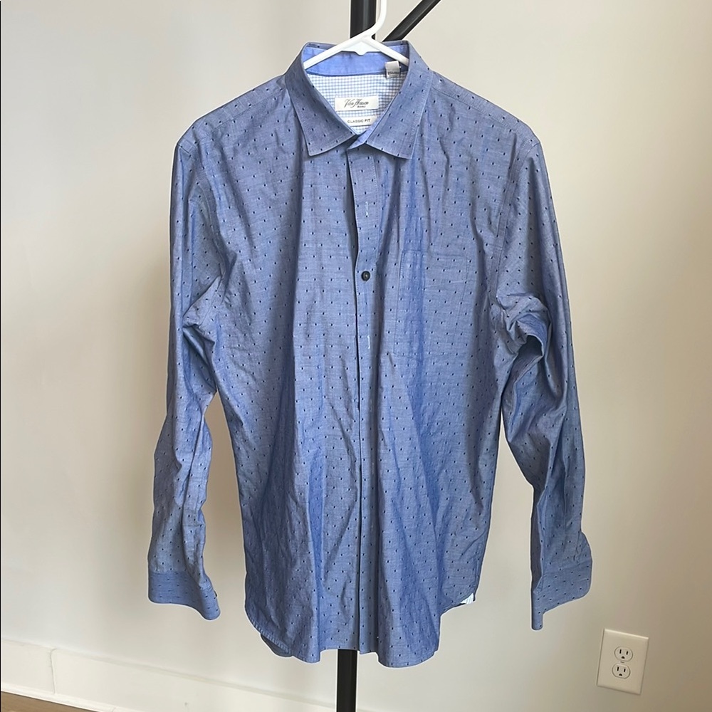 Van Heusen Blue Casual Button Down Shirt